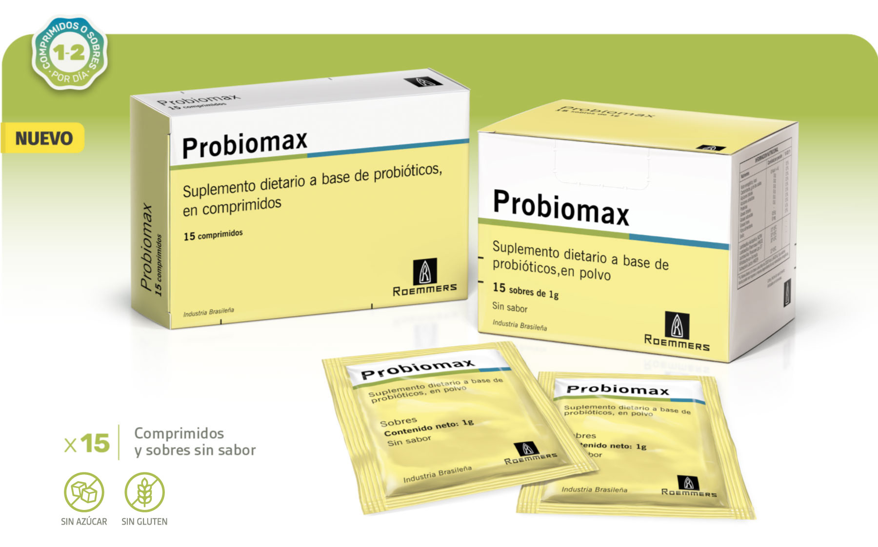 Probiomax packs Roemmers laboratorio